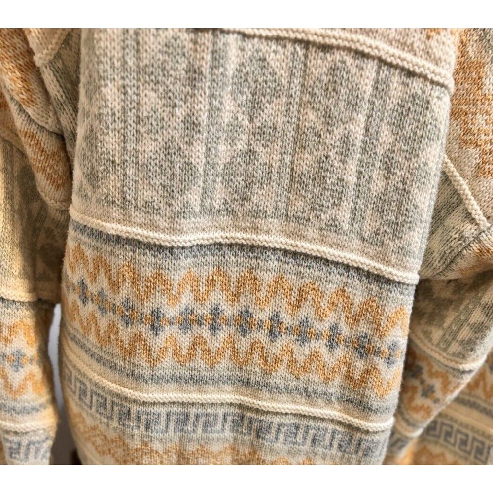 Vintage Cabin Creek Turtleneck Sweater Size L Cottage Core Country Grandma Long - Picture 6 of 11